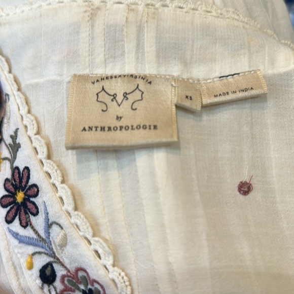 Button up embroidered flowy top - Anthropologie - Picture 8 of 9